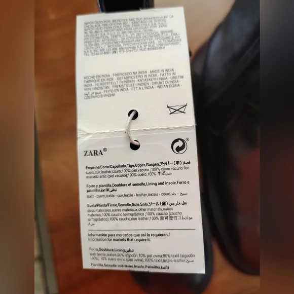 Zara Botin Tiradores Black 2126/030/040 Men's - Picture 7 of 13